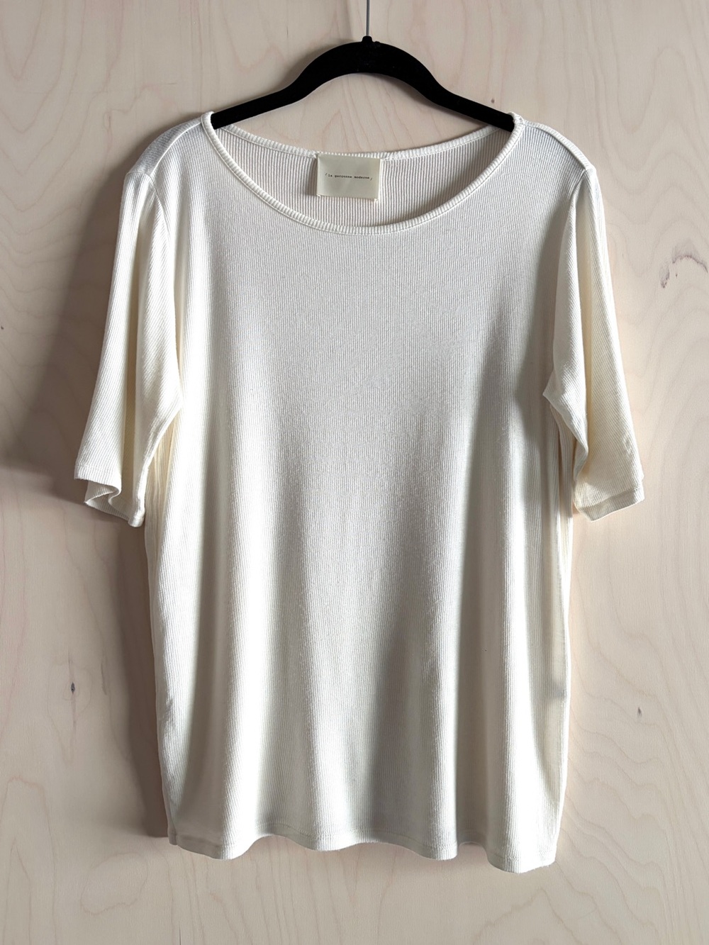 La Garconne Moderne “Didion Top” in Chalk